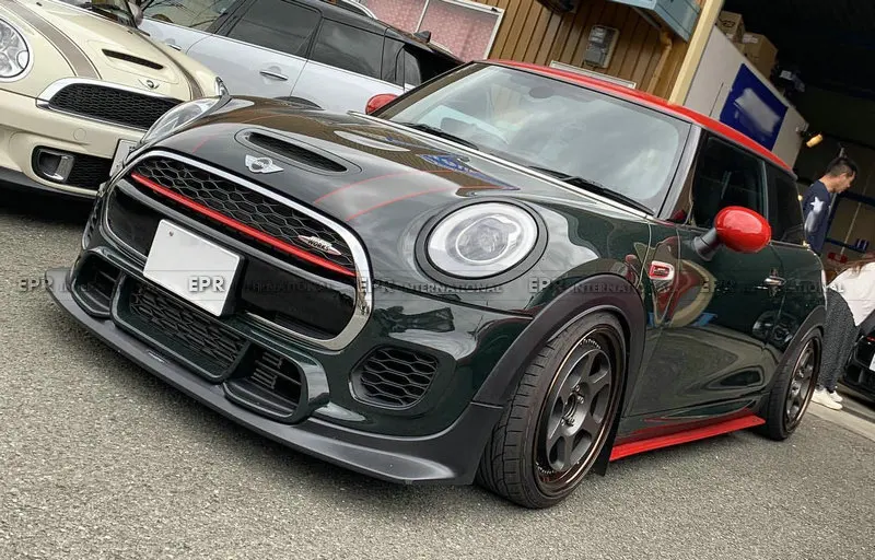 FRP передняя губа для F56 Mini Cooper S DAG стиль стекловолокно передняя губа(только бампер JCW) обшивка тюнинг для Mini F56 Racing