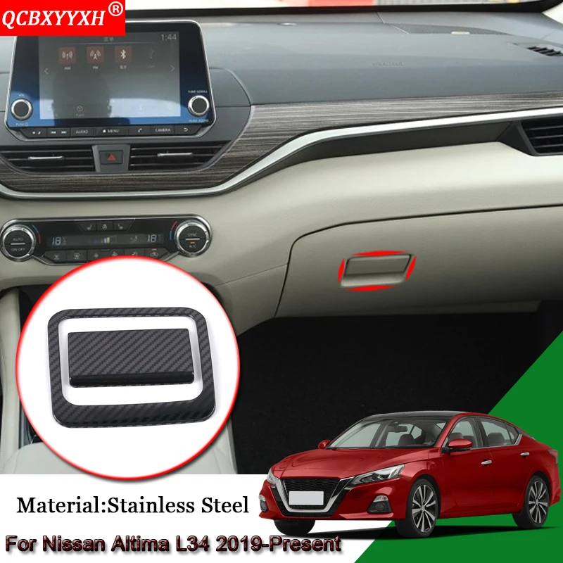 

Car Styling Interior Co-pilot Storage Box Decorative Sequins Auto Stickers Cover Accessories For Nissan Altima L34 2019-Present