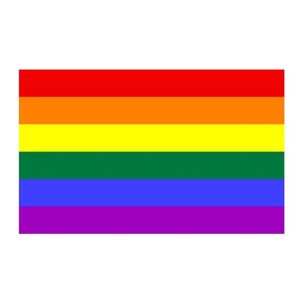 1 Pcs LGBT Flag For Lesbian Gay Pride Colorful Rainbow Peace Flag Gay Home Decoration Gay Friendly Banner LGBT  Parade Flag hot