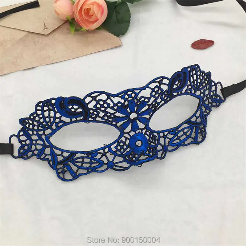 1pc Blue Sexy Lady Lace Mask Eye Mask For Masquerade Party Halloween Party Fancy Drop shipping  (21)