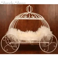 Реквизит для фотосъемки новорожденных на Хэллоуин; Корзина Золушки; карета; Тыква; автомобиль; детская фотосессия; студия; позирующая железная кровать; реквизит