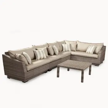

Modern corner sofa poly rattan outdoor furniture on sale