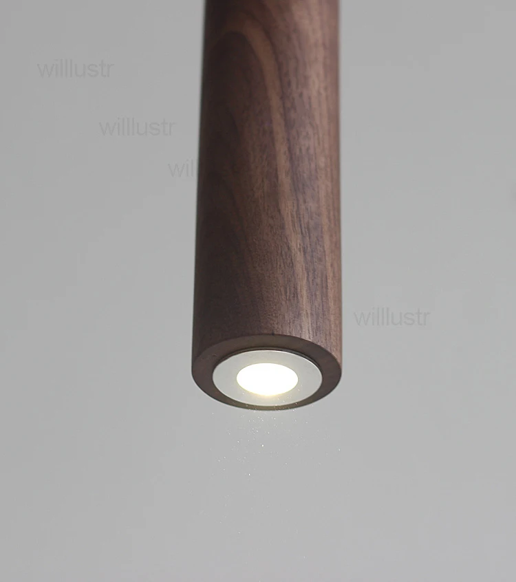 Современный деревянный подвесной светильник для ресторана отеля Лофт магазина офиса столовой Натурального ореха бука минималистичный подвесной светильник