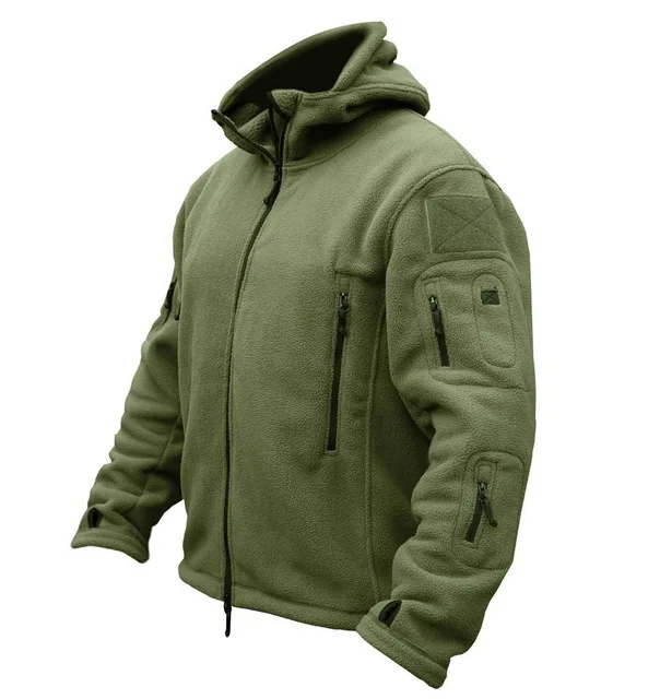 

New Military Tactical Outdoor Softshell Fleece Jacket Men's Army Polartec Sportswear Thermal Hunting Hiking Sport Hoodie Jacket