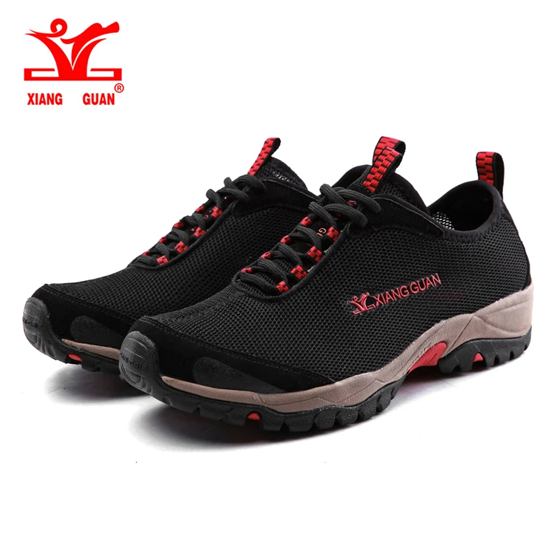 Tanie XIANG GUAN Man wygodne oddychające buty górskie, wspinaczka trekking na świeżym powietrzu siatkowe trampki na sprzedaż online 36 44