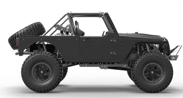 CNC металлический корпус/Шасси JEEP CAR V8 EBGINE 1/17.2 1/6 2 скорости Wrangler JKMAX 1/10 Capo CD15827