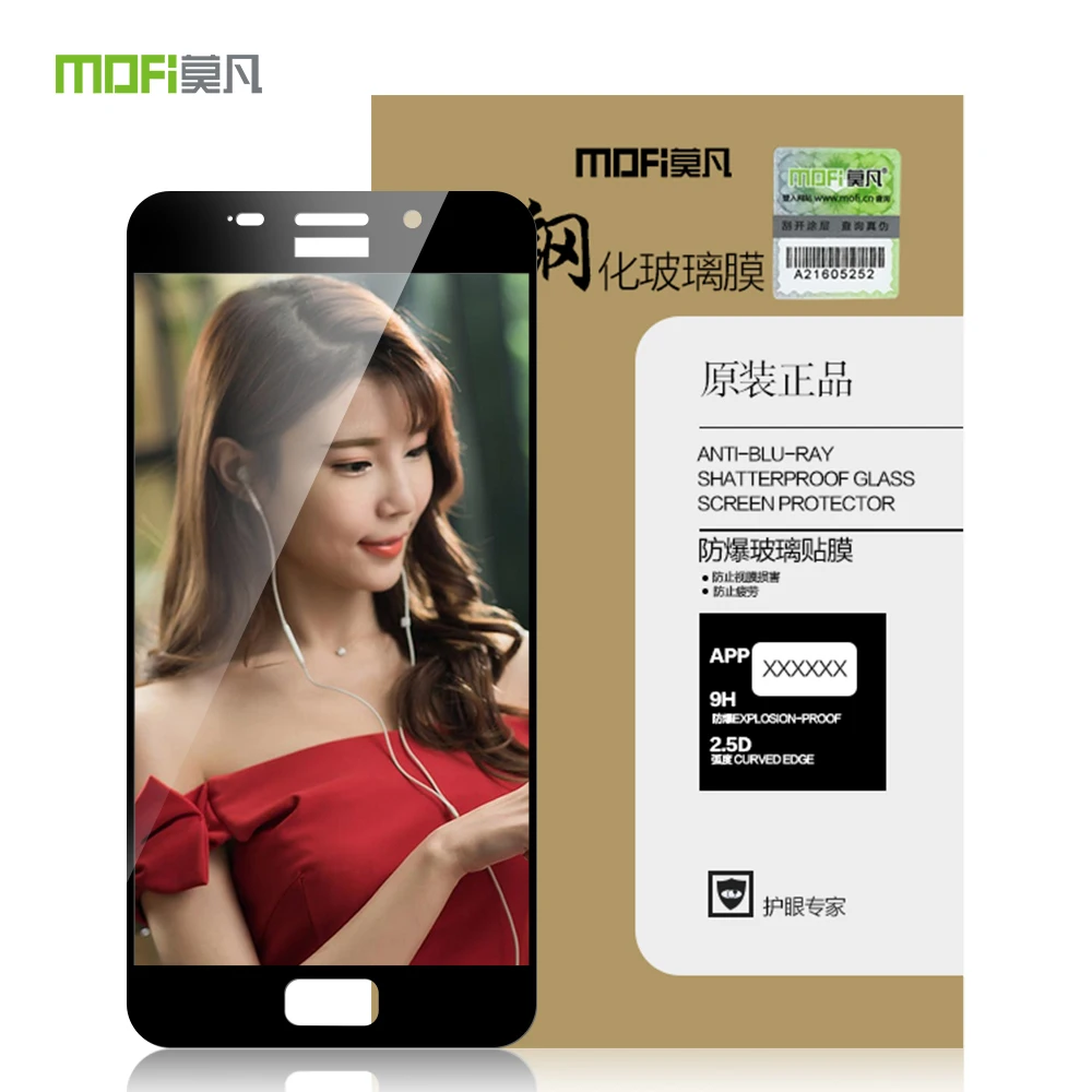 

For Asus Zenfone 3S Max ZC521TL 5.2" glass tempered glass for ZC521TL screen protector 9H full cover white MOFi protective glass
