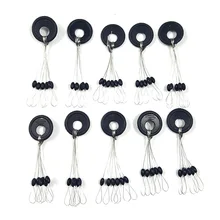 10 Group 60PCS Fishing Tackle Resistance Line Space Beans Not to Hurt The Line Vertical Beans Fishing Accessories WQ156