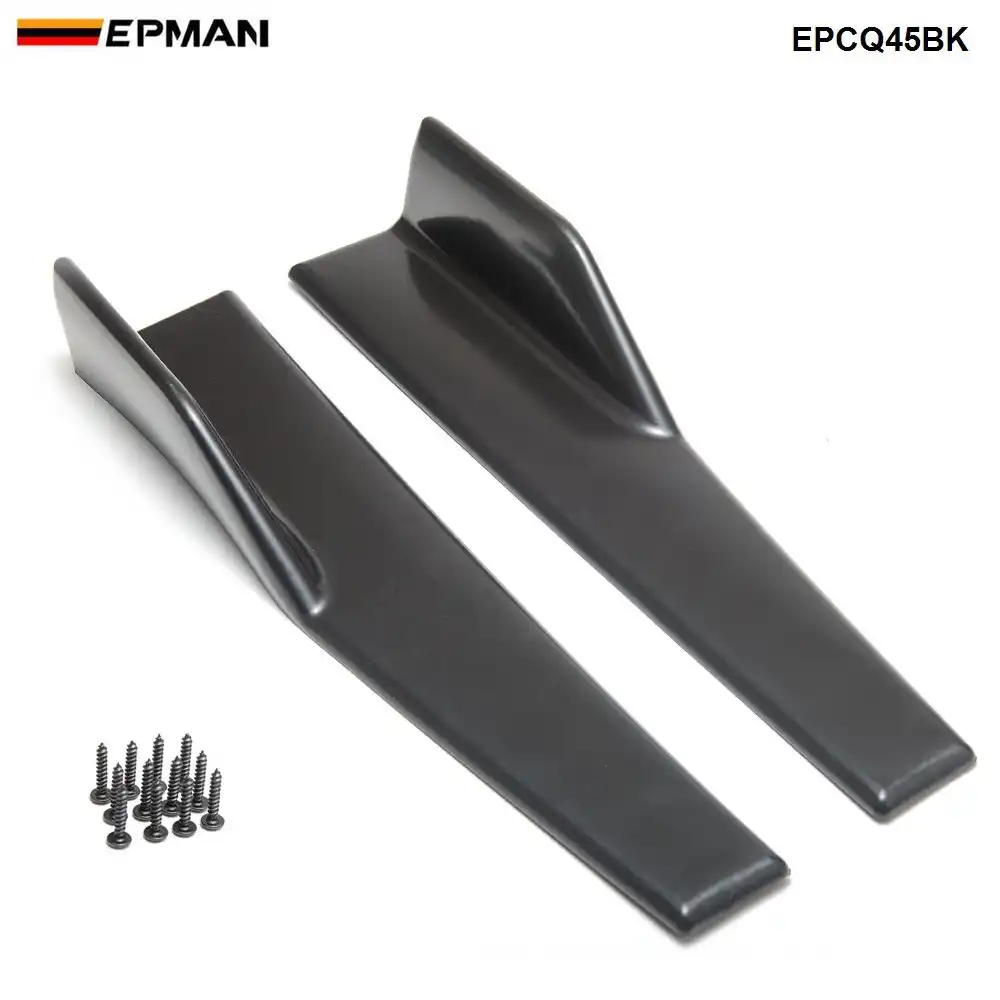 2 pezzi gonne laterali per auto strake rocker splitter winglet anti-graffio