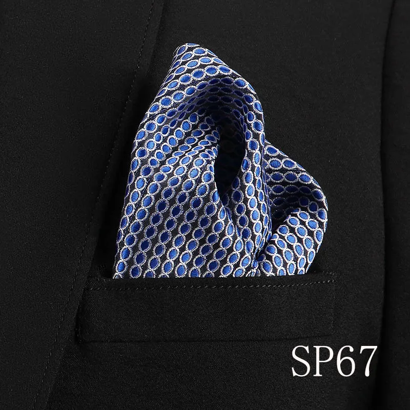 Новинка 2019 года шелк носовые платки для мужчин Пейсли в полоску горошек карманные квадраты для костюмы куртки свадебное торжество деловая
