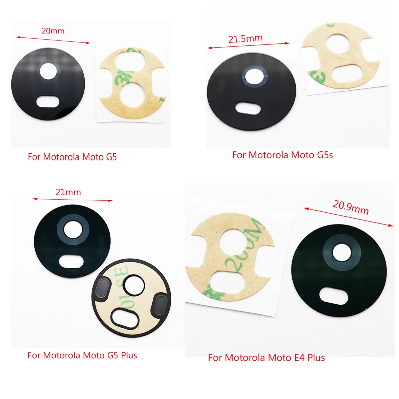 

10 Pcs/Lot, New Original Rear Camera Glass /Lens For Motorola Moto E4 Plus G5 G5s Z Z2 Play Back Camera Glass Lens Repair Parts