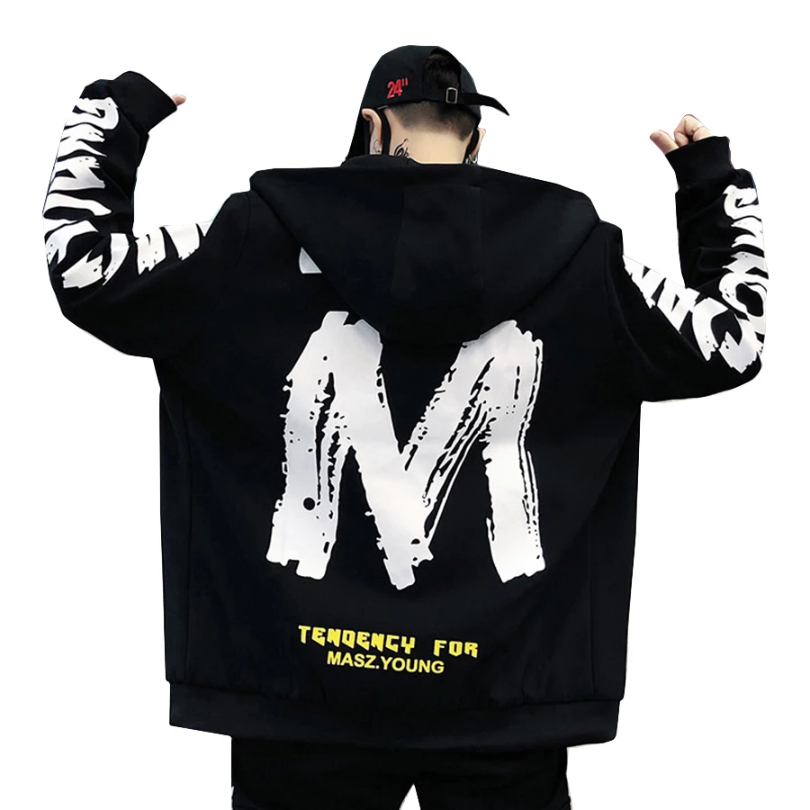 Мужская ветровка Swag Корейская уличная куртка с капюшоном в стиле хип хоп модным