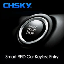 CHSKY Автомобильная кнопка запуска двигателя RFID Блокировка двигателя система зажигания бесключевая система входа Go кнопочный двигатель старт стоп иммобилайзер