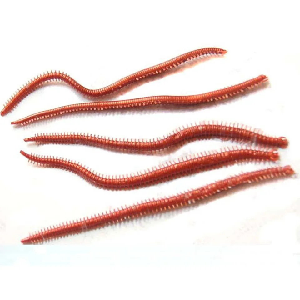 10PCS/Lot Artificial Sea Worms 135mm Soft Fishing Lures Soft Bait Lifelike Lures Fishing Tackle