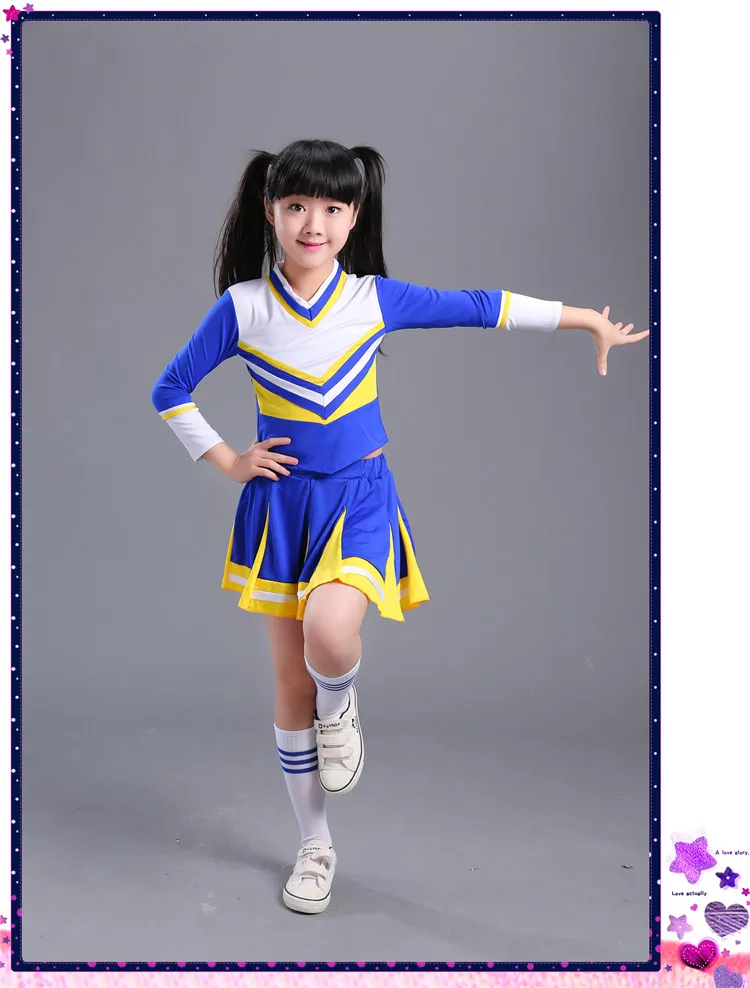 Children Ballroom Dance Dress Cheerleading Dance Costume Cheerleader