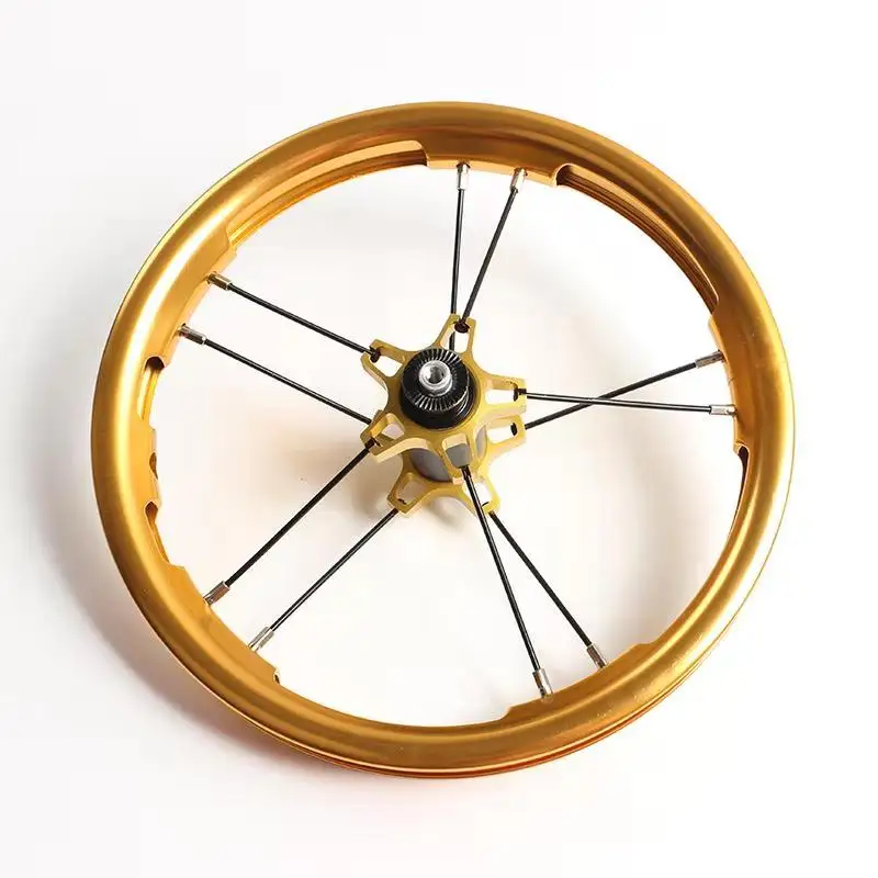 Sale Children Balance Wheel Ultralight 251 g 12 Inch 85-95mm Children Bike Wheel Carbon Fiber Hub Anode Color Balance Bike Wheel 2