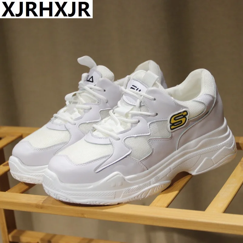 

NEW Women Chunky Sneakers Platform Spring Shoes Woman Casual Footwear Female White Sneaker Dad Shoes trainers basket femme 35-40