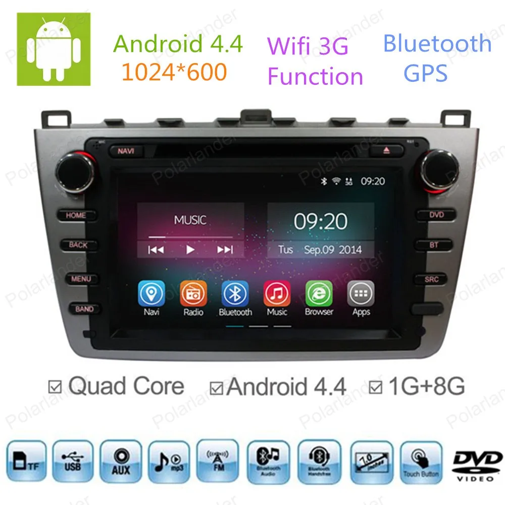 Quad Core Android 4.4 Car DVD Radio For mazda 6 2009 2010 2011 2012