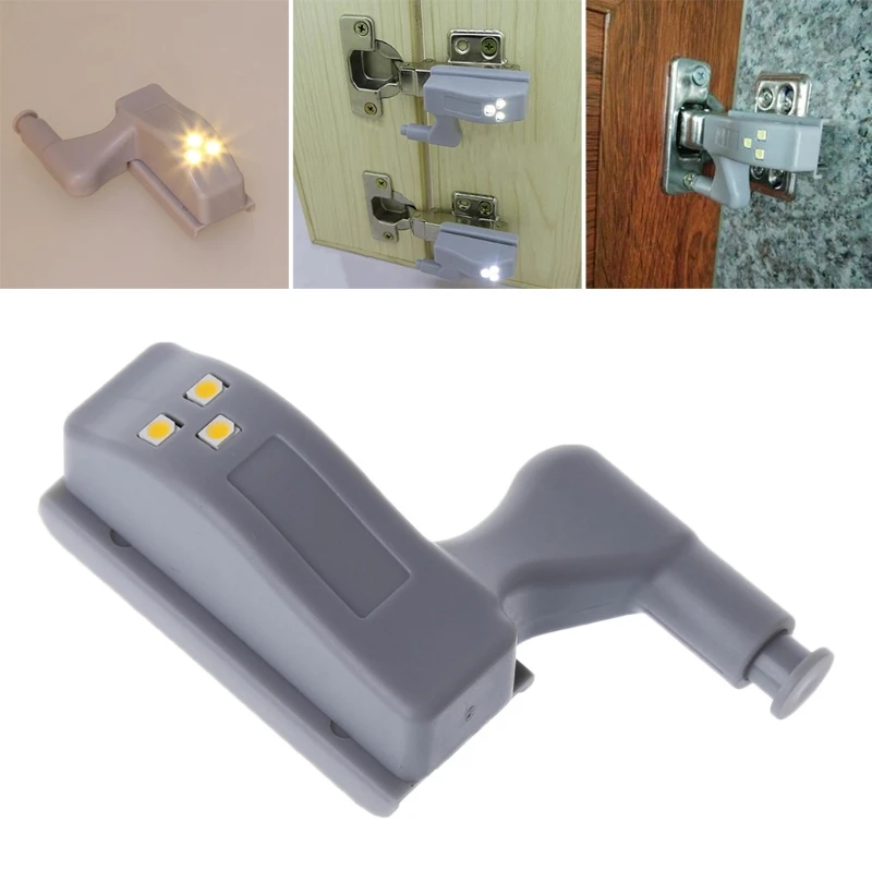 

1PC Universal Cabinet Cupboard Hinge LED Sensor Light 0.25W For Kitchen Bedroom *dls* qiang