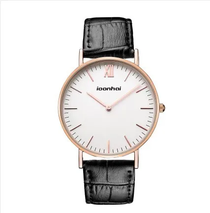 

Hot fashion creative watches women men quartz-watch brand unique dial design lovers' watch leather wristwatches clock