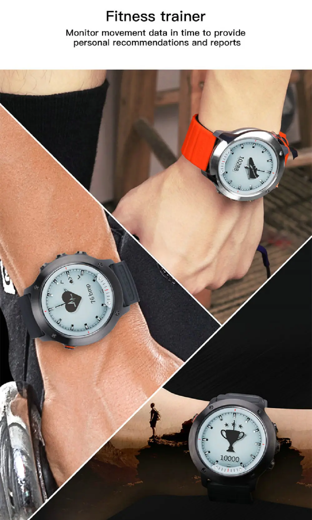 KGG M5 умные часы с прозрачным экраном для мужчин IP68 водонепроницаемый монитор сердечного ритма часы из нержавеющей стали умные часы для IOS Android