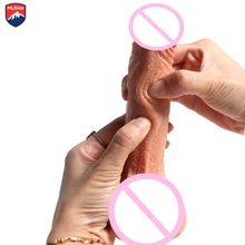MLSice Flexible Realistic Penis Huge Dildo Double Level Big Dildo Artificial Dick Soft Real Dick Sex Toys For Woman Sex Products