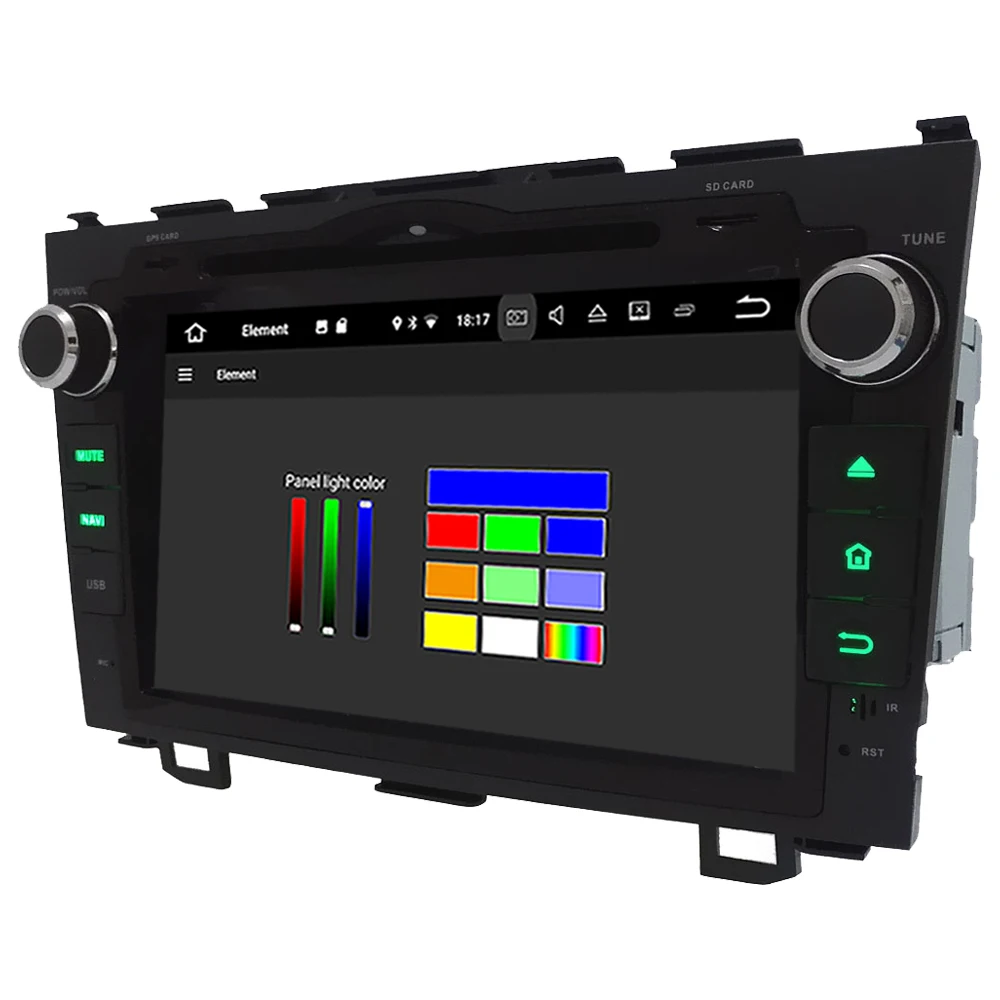 Excellent 8" Octa Core 4G WIFI Android 8.1 4GB RAM 64GB ROM RDS Car DVD Player Autoradio Stereo GPS Glonass For Honda CRV CR-V 2006-2011 3