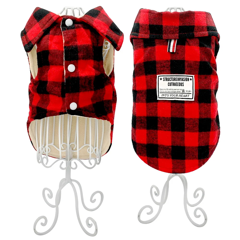 

Warm French Bulldog Clothes Pliad Pet Jacket Dog Coat Winter Chihuahua Pug Clothes Puppy Dog Clothing For Small Medium Dogs