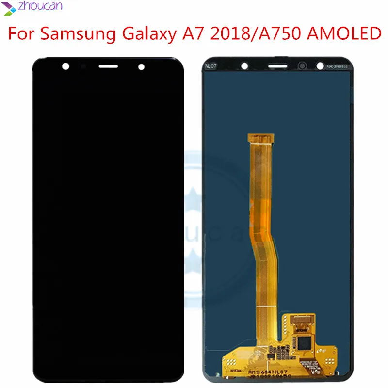 6 0 ''для Samsung Galaxy A7 2018 SM A750F A750 ЖК дисплей кодирующий преобразователь сенсорного