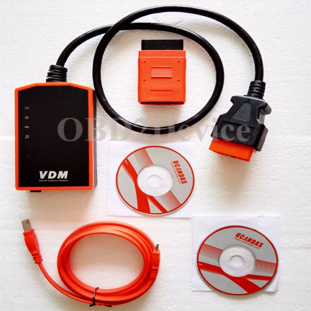 Original VDM UCANDAS V3.9 WIFI Professional Diagnostic Tool UCANDAS VDM Full System OBD2