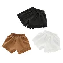 От 1 до 5 лет Летний Лидер продаж для маленьких девочек Рубашки домашние детские дети кружева короткие штаны детей Недавно Мода внешние шорты удобные