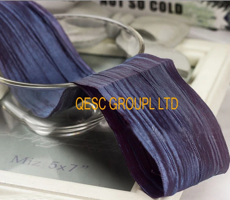 NEW 5cm multicolor Folds ribbon Netting ribbon lace ribbon for fascinator Wedding hair accessory