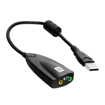 

CYSM USB 2.0 to Virtual 5.1 Channel 3D Audio Sound Card Controller Adapter 3.5mm Stereo Cable