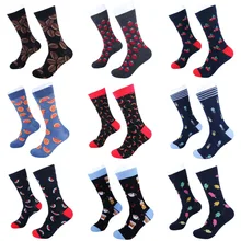 Новые забавные Женские носочки, мужские художественные носки, носки с рисунком фруктов, перца, арбуза, кофейных зерен, стильные носки для взрослых, размер с рисунком, chaussette neias