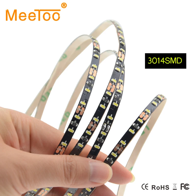 

DC12V 5M LED Strip Light 600 Leds SMD3014 Black PCB Ultra Thin Flexible Tape Ribbon Light For KTV Bar Party Xmas Decoration