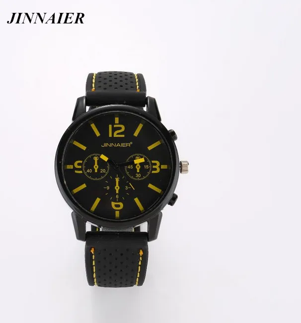 

2017 New Arrived Hot Sales 7colors Fashion Big Dial Men Watch Brand Quartz Watch Men Silicone Wristwatch