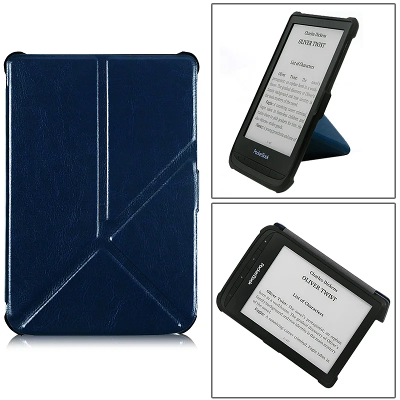 BOZHUORUI smart cover Чехол для Pocketbook 616 627 632 электронных книг, touch Lux 4/одноцветное Lux 2/Touch HD 3 раскладной стенд PU кожаный чехол