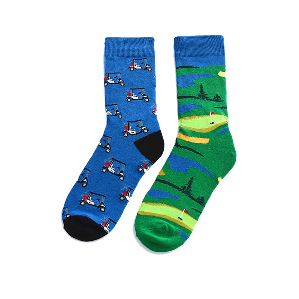 Мужские носки из чесаного хлопка, причудливые носки в стиле Харадзюку С Изображением Животных, пчелы, собаки, арбуза, фруктов, новинка, забавные носки, модные носки для скейтборда - Цвет: 4