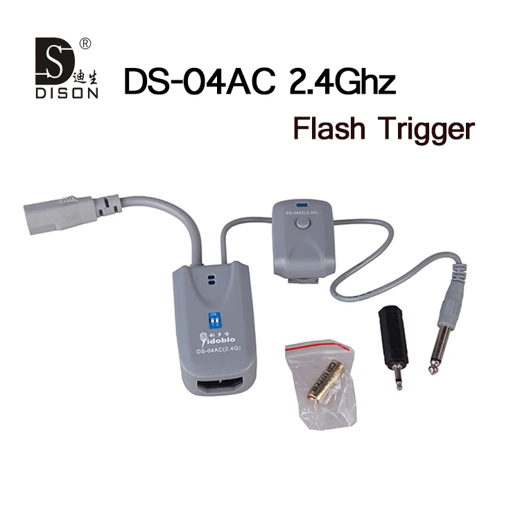 Wireless Remote Control Flash Triggers DS 04AC 2.4Ghz 100M 4 Channels