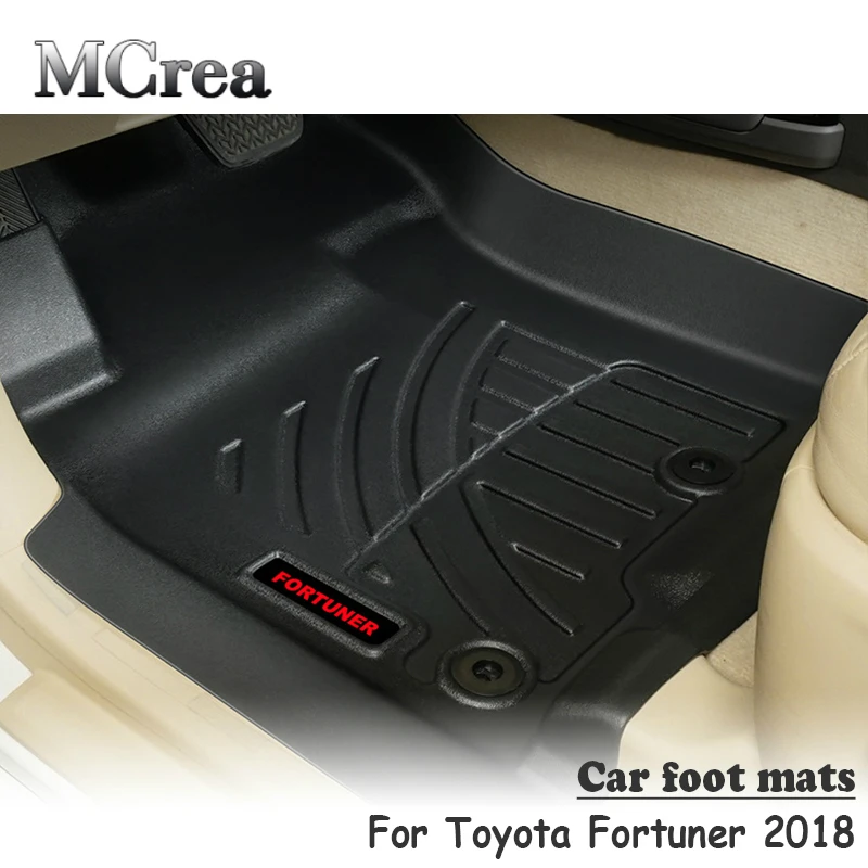 Mcrea Роскошные 3D коврики для ног TPE Toyota Fortuner 2018 автомобильные аксессуары ковер