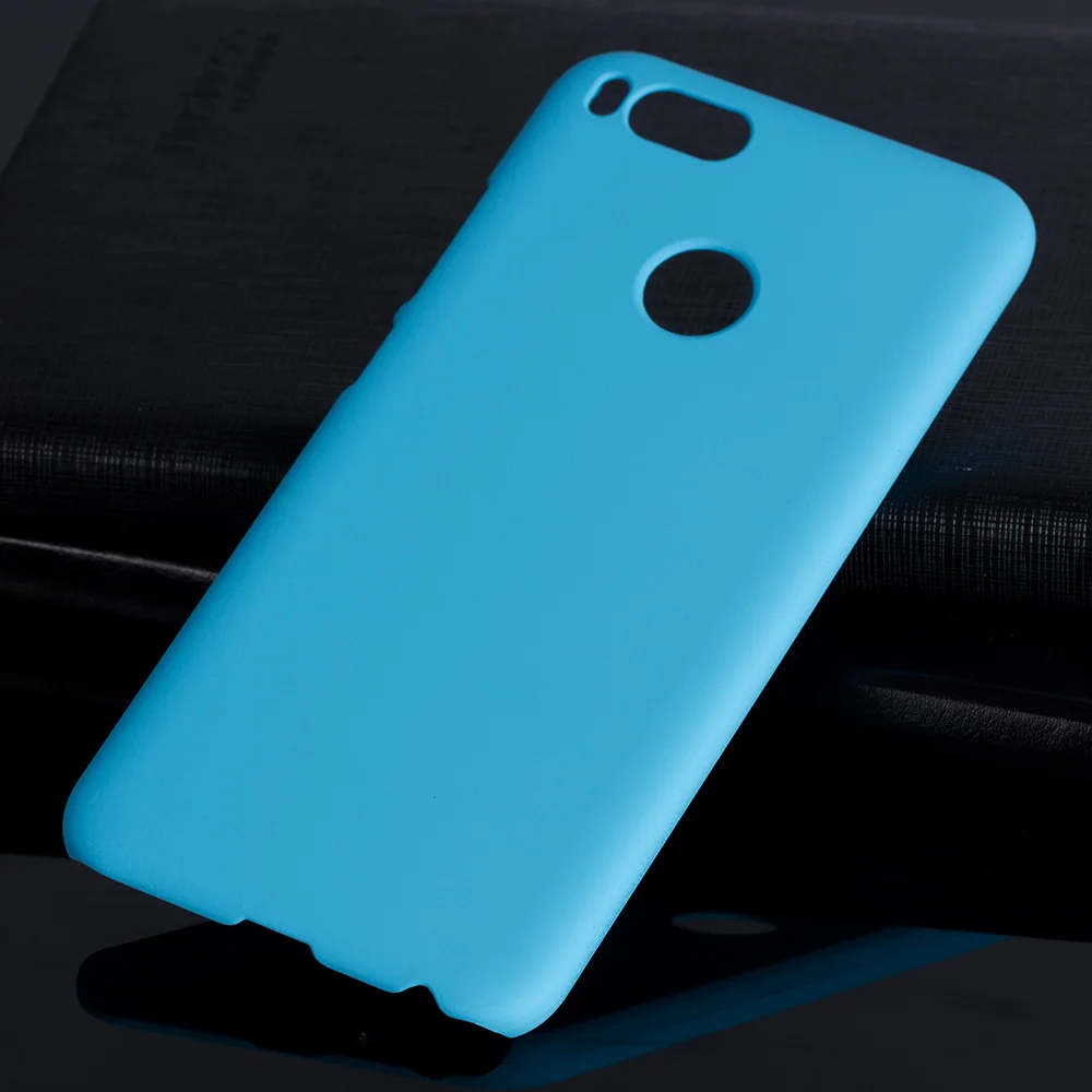 Матовая Пластик Coque 5,5 для Xiaomi mi A1 чехол для Xiaomi mi A1 5X mi 5X mi A1 телефона чехол-лента на заднюю панель - Цвет: Sky Blue