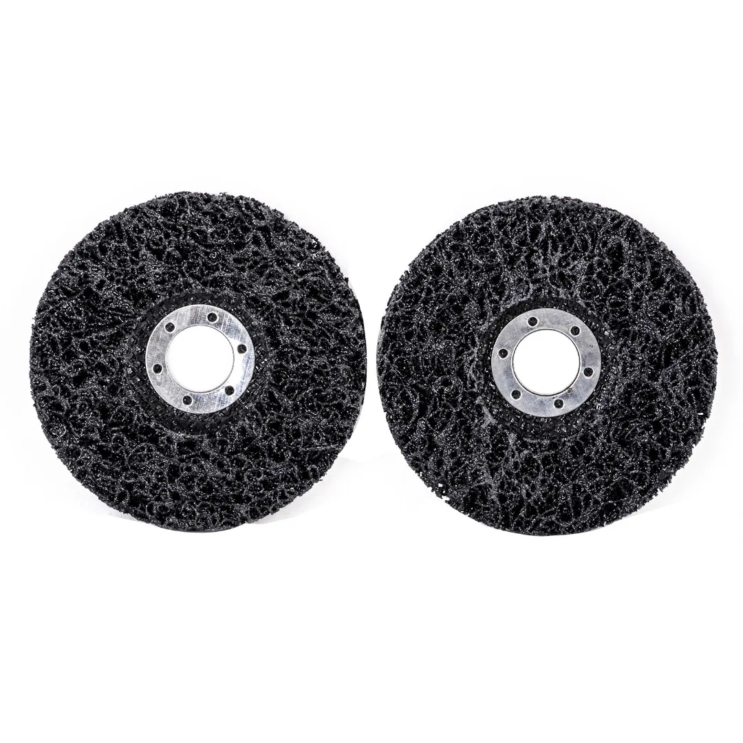 2pcs Black Polyurethane Strip Disc Durable Rust Paint Remover Abrasive Wheel Angle Grinder 115x22mm angle-grinder-discs