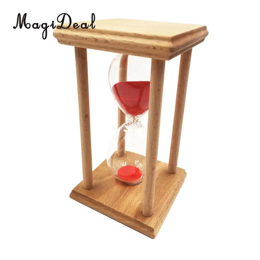 Hourglass Sandglass Sand Clock Timers Kitchen Cooking Timer 20 Minutes,Red