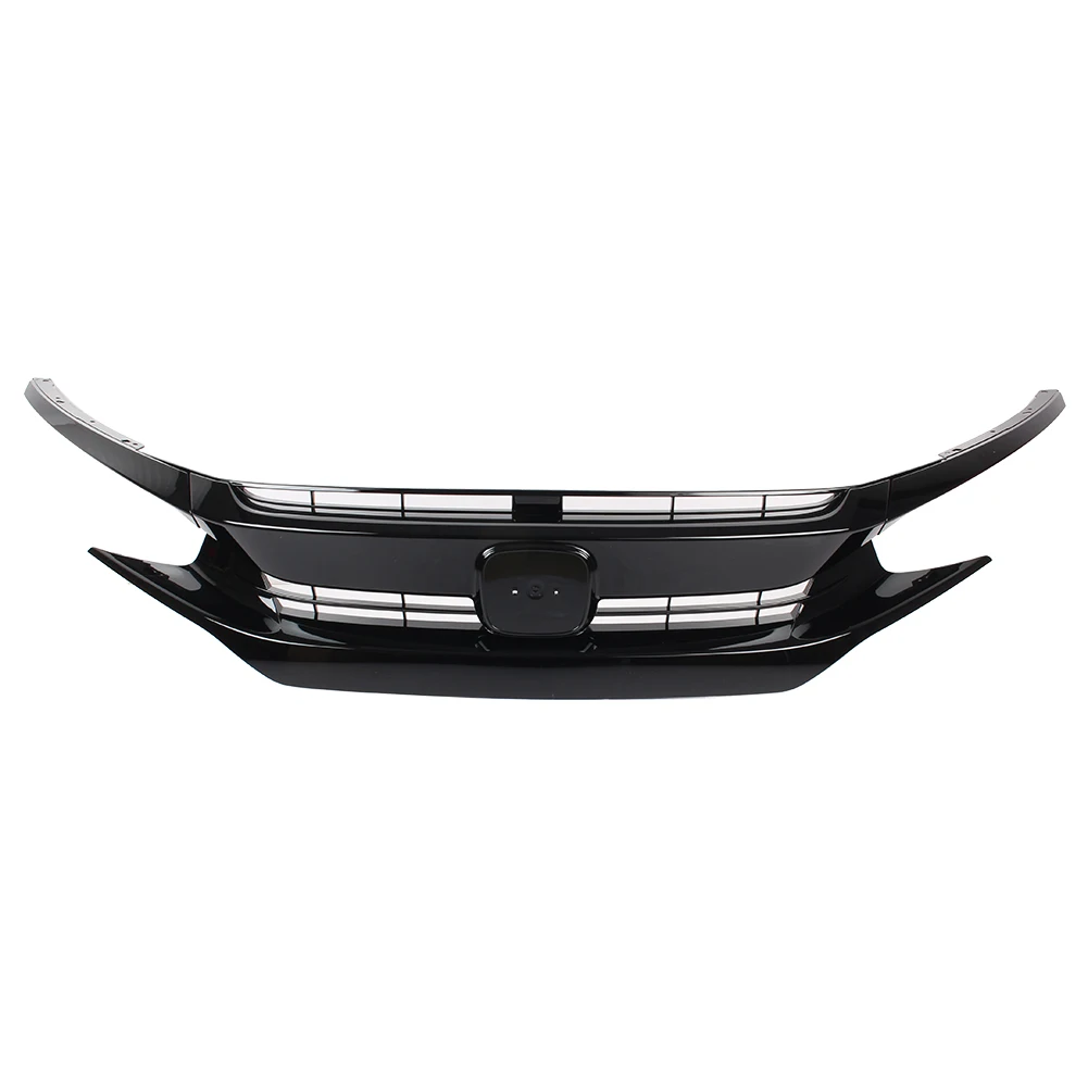 Auto Car Front Hood Mesh Grille Grill For Honda Civic 10th Gen Coupe Sedan