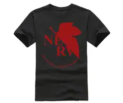 Неоновый Genesis Аниме Евангелион логотип NERV для взрослых хип-хоп футболка для молодежи среднего возраста