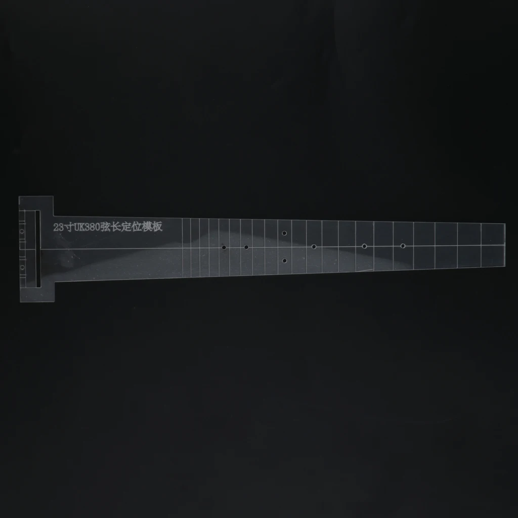 

23/26 Inch Transparent Guitar Fingerboard Bridge Template Mold Luthier Tool