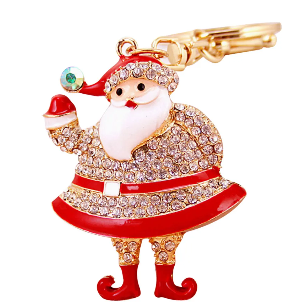 Горячие продажи модные подарки изысканный реалистичный милый мультфильм Санта Клаус брелок для ключей, Подарочный 25 Aug