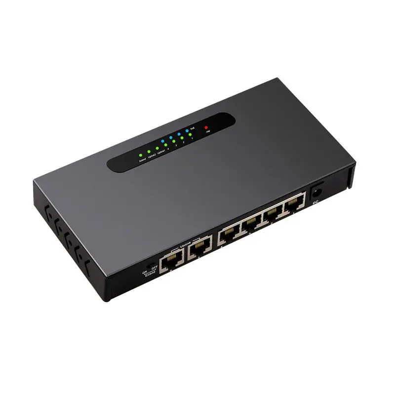 Diewu 6 портов Poe Gigabit Ethernet сетевой коммутатор 10/100/1000Mpbs Lan Hub 4 порта выключатель