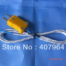 K Тип открытые термопары с разъемом, finerglass покрытием Длина 1000 мм