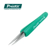 Pro'skit TZ-225N антистатические прецизионные пинцеты из нержавеющей стали ESD пинцет Инструменты для ремонта электроники Нескользящие антимагнитные джиг